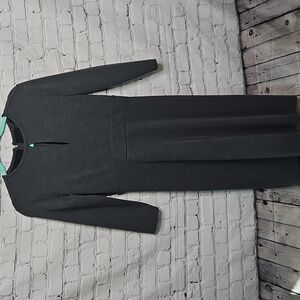 Ann Taylor Gray Chambray 3/4 sleeve dress Size 6 EUC